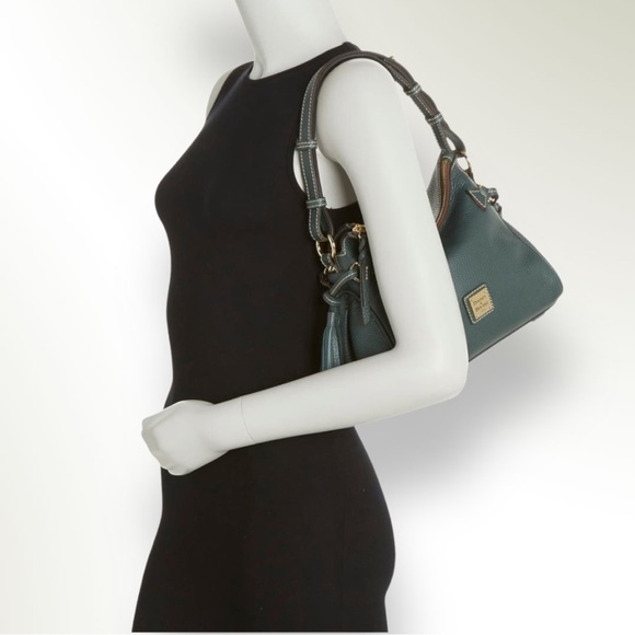 DOONEY AND BOURKE TASSEL FOREST GREEN SHOULDER BAG - Picture 5 of 5